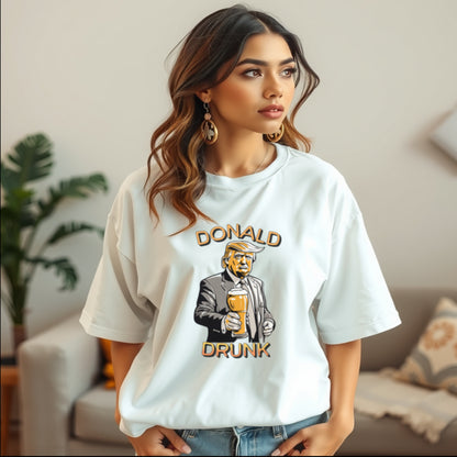 Unisex Oversized T-Shirt - Donald Drunk