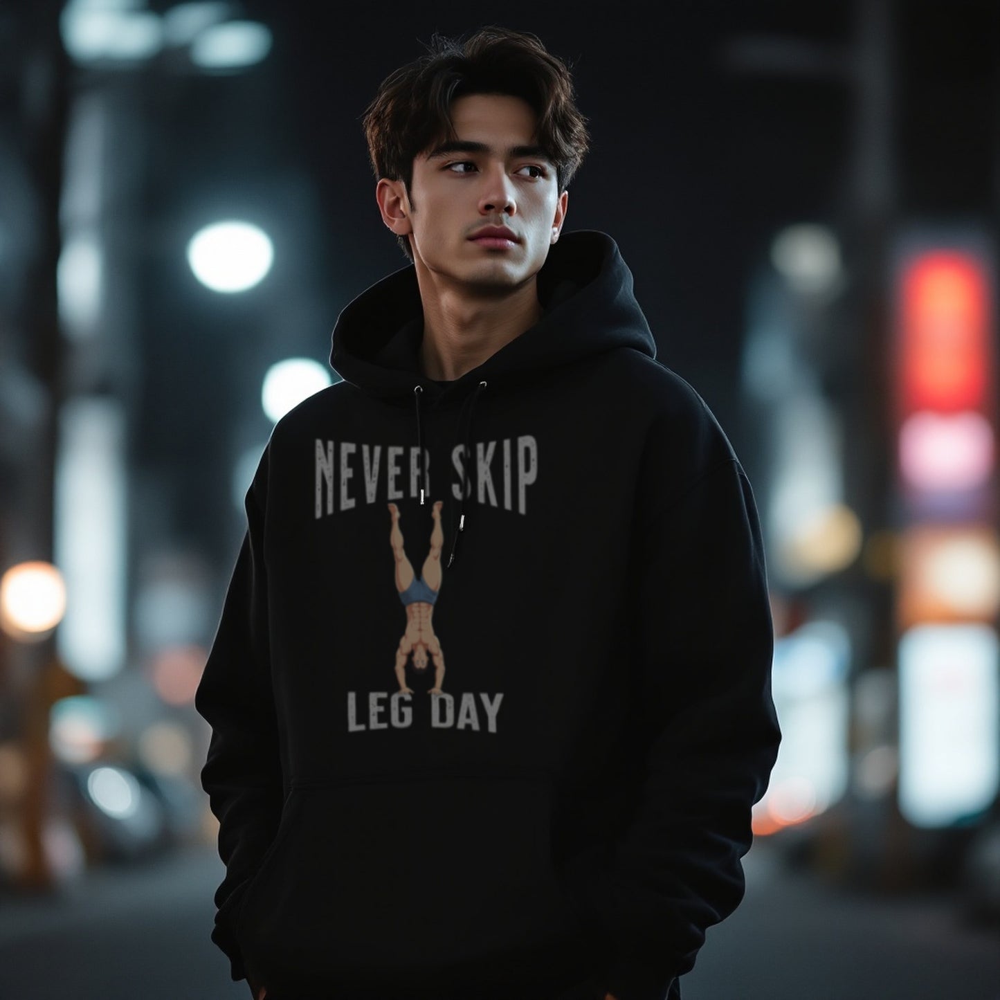 Unisex Hoodie - NEVER SKIP LEG DAY